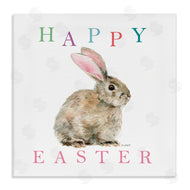 Melissa Hyatt | Happy Easter Phrase with Woodland Bunny Rabbit