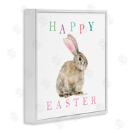 Melissa Hyatt | Happy Easter Phrase with Woodland Bunny Rabbit