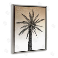 Stupell Studio | Palm Tree Tropics Beige Geometric Pattern Sky
