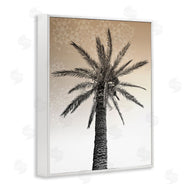 Stupell Studio | Palm Tree Tropics Beige Geometric Pattern Sky