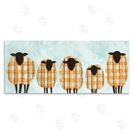 Ziwei Li | Black Sheep Herd Orange Plaid Autumn Sweaters