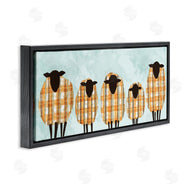 Ziwei Li | Black Sheep Herd Orange Plaid Autumn Sweaters