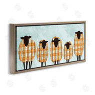 Ziwei Li | Black Sheep Herd Orange Plaid Autumn Sweaters