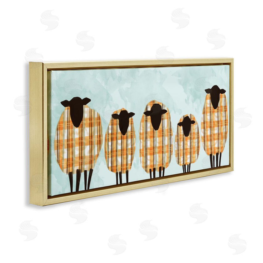 Ziwei Li | Black Sheep Herd Orange Plaid Autumn Sweaters