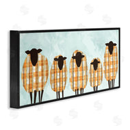 Ziwei Li | Black Sheep Herd Orange Plaid Autumn Sweaters