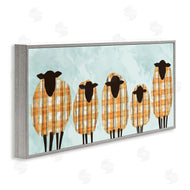 Ziwei Li | Black Sheep Herd Orange Plaid Autumn Sweaters