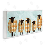 Ziwei Li | Black Sheep Herd Orange Plaid Autumn Sweaters