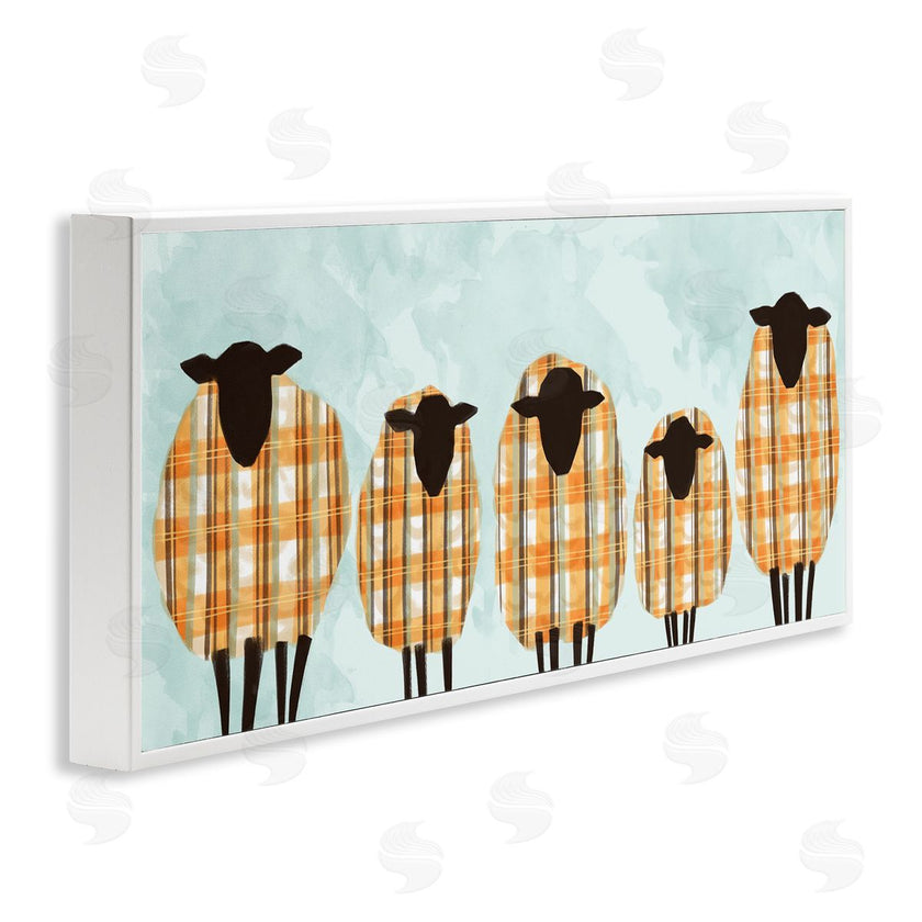 Ziwei Li | Black Sheep Herd Orange Plaid Autumn Sweaters