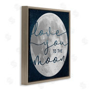 Stupell Studio | Love You To Moon Lunar Night Sky Constellations