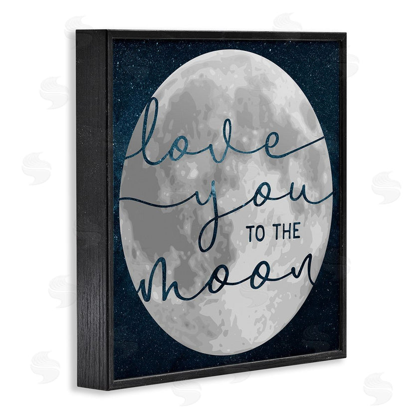Stupell Studio | Love You To Moon Lunar Night Sky Constellations