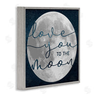 Stupell Studio | Love You To Moon Lunar Night Sky Constellations