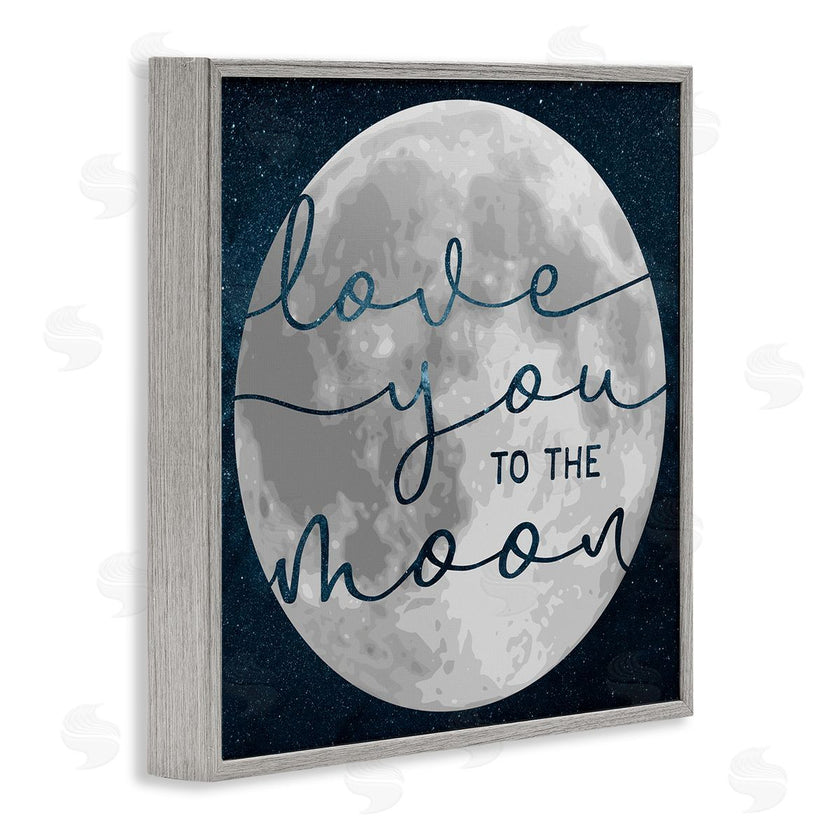 Stupell Studio | Love You To Moon Lunar Night Sky Constellations
