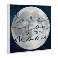 Stupell Studio | Love You To Moon Lunar Night Sky Constellations