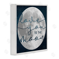 Stupell Studio | Love You To Moon Lunar Night Sky Constellations