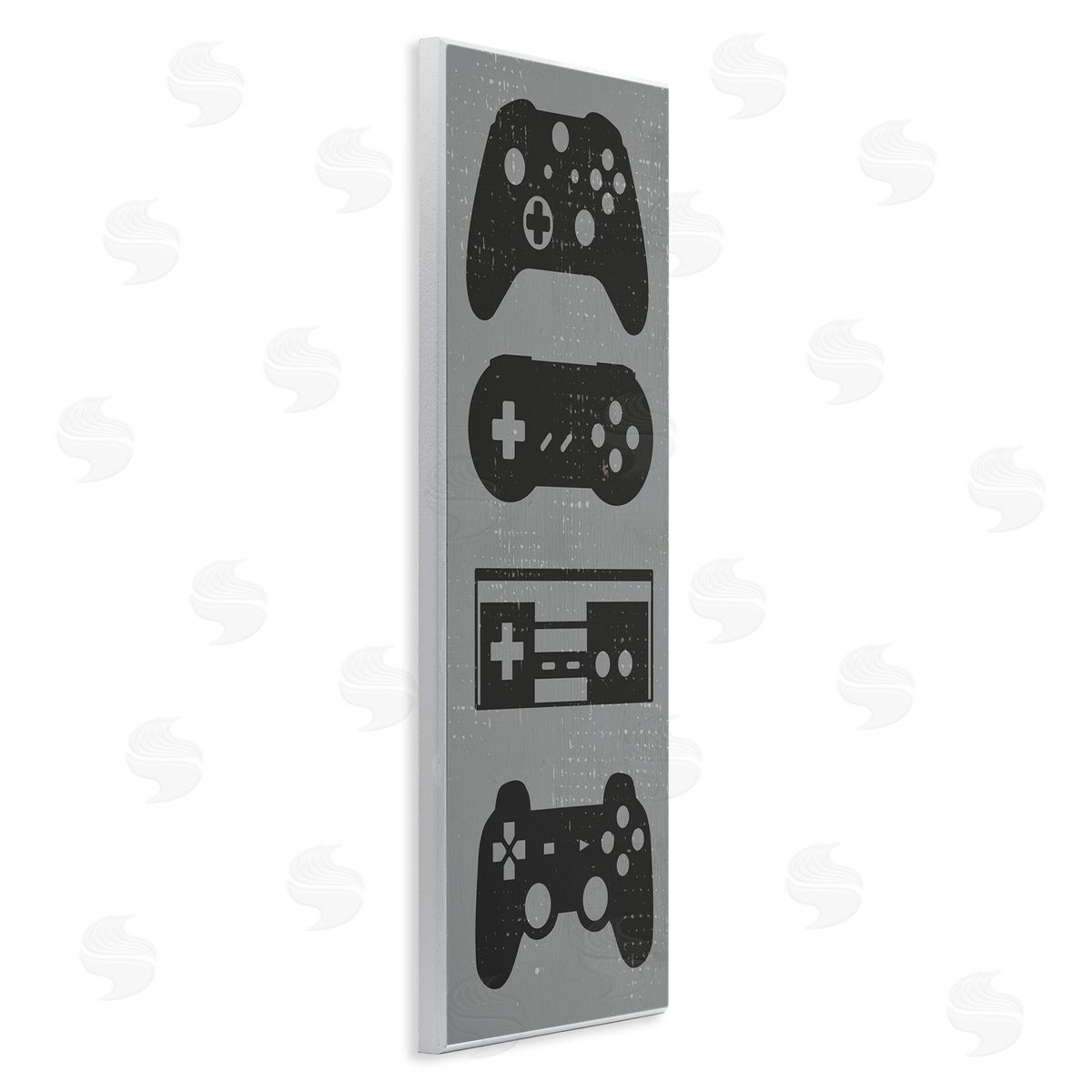 Vintage Video Game Controllers Wood Plaque Wall Art, Home Decor by Stupell Studio
