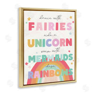 Stupell Studio | Fairies Unicorns Mermaids and Rainbows Whimsical Design