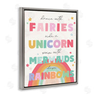 Stupell Studio | Fairies Unicorns Mermaids and Rainbows Whimsical Design