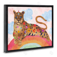 Stupell Studio | Fantasy Jungle Cat On Mystical Rainbow