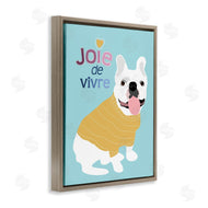 Ginger Oliphant | Joie de Vivre French Phrase White Bulldog Pet