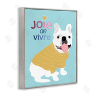 Ginger Oliphant | Joie de Vivre French Phrase White Bulldog Pet