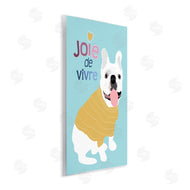 Ginger Oliphant | Joie de Vivre French Phrase White Bulldog Pet