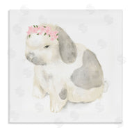 Stupell Studio | Floral Crown Baby Bunny Soft Animal Illustration