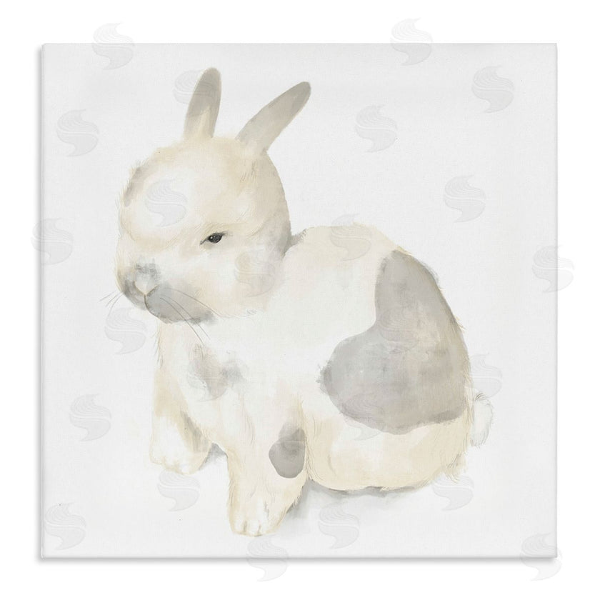 Stupell Studio | Sleepy Bunny Illustration Nursery Style Animal