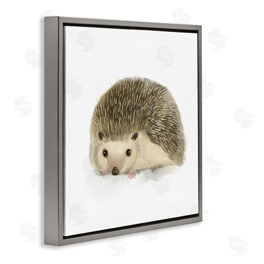 Stupell Studio | Adorable Hedgehog Illustration Nursery Woodland Animal