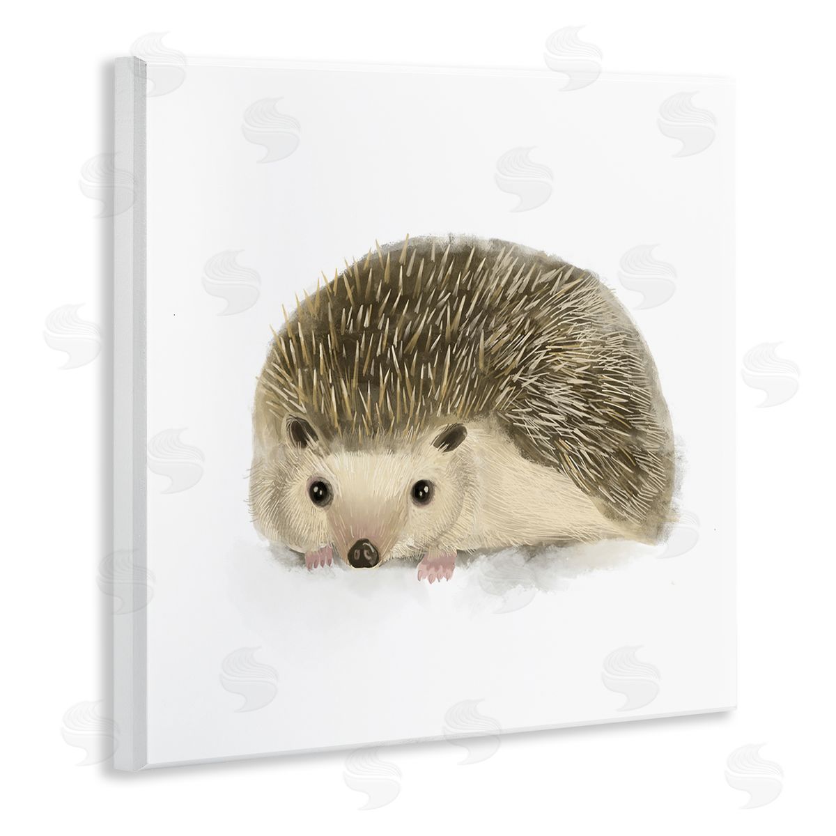 Stupell Studio Adorable Hedgehog Illustration Nursery Woodland Animal Wall Plaque Art