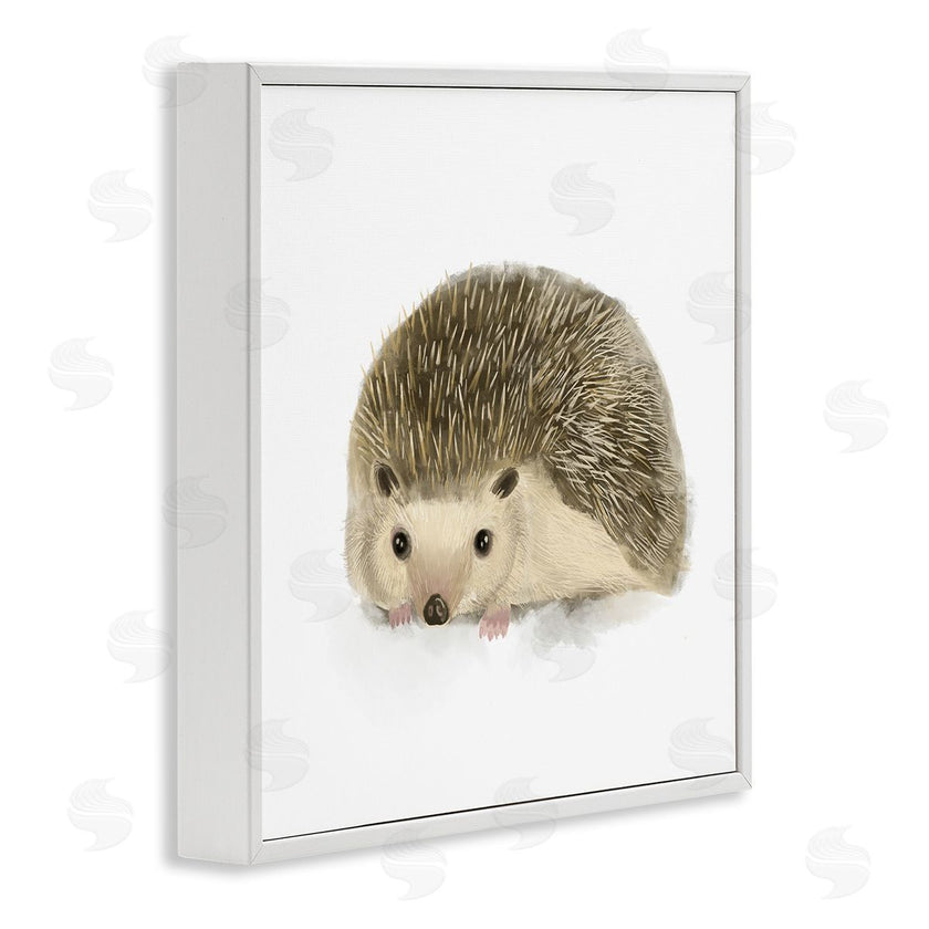 Stupell Studio | Adorable Hedgehog Illustration Nursery Woodland Animal