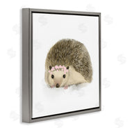 Stupell Studio | Cute Floral Crown Hedgehog Nursery Woodland Animal