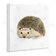 Stupell Studio | Cute Floral Crown Hedgehog Nursery Woodland Animal