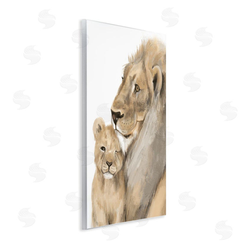 Stupell Studio | Lion Cub and King Safari Animal Portrait
