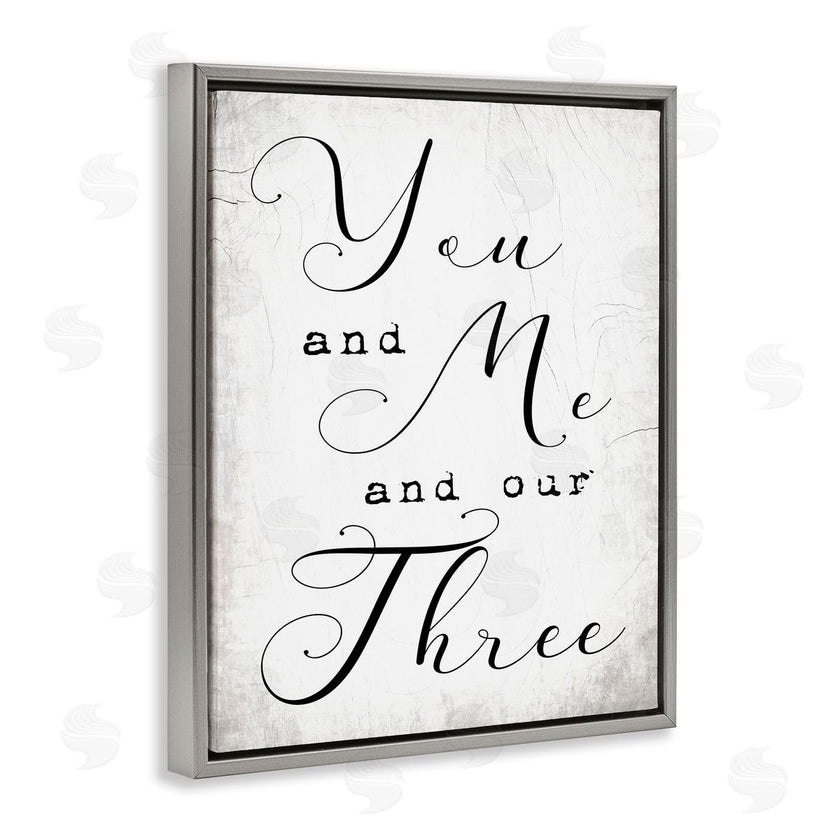 Stupell Studio | You Me and Our Three Phrase Family Home Quote