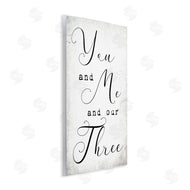 Stupell Studio | You Me and Our Three Phrase Family Home Quote