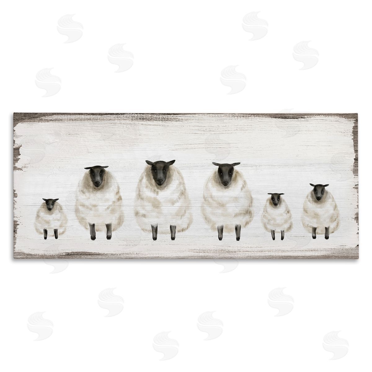 Rustic Country Sheep Herd Canvas Wall Art, Home Decor by Stupell Studio