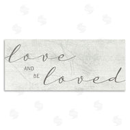 Stupell Studio | Love And Be Loved Phrase Charming Cursive Text