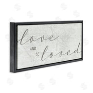 Stupell Studio | Love And Be Loved Phrase Charming Cursive Text