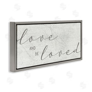 Stupell Studio | Love And Be Loved Phrase Charming Cursive Text
