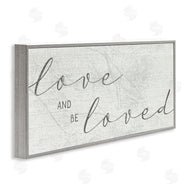 Stupell Studio | Love And Be Loved Phrase Charming Cursive Text