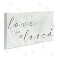 Stupell Studio | Love And Be Loved Phrase Charming Cursive Text