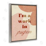 Stupell Studio | Work In Progress Phrase Abstract Warm Shapes