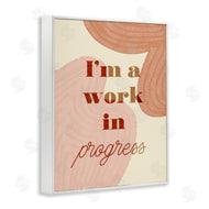 Stupell Studio | Work In Progress Phrase Abstract Warm Shapes