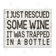Stupell Studio | Wine Trapped in Bottle Phrase Funny Drinking Humor