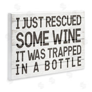 Stupell Studio | Wine Trapped in Bottle Phrase Funny Drinking Humor