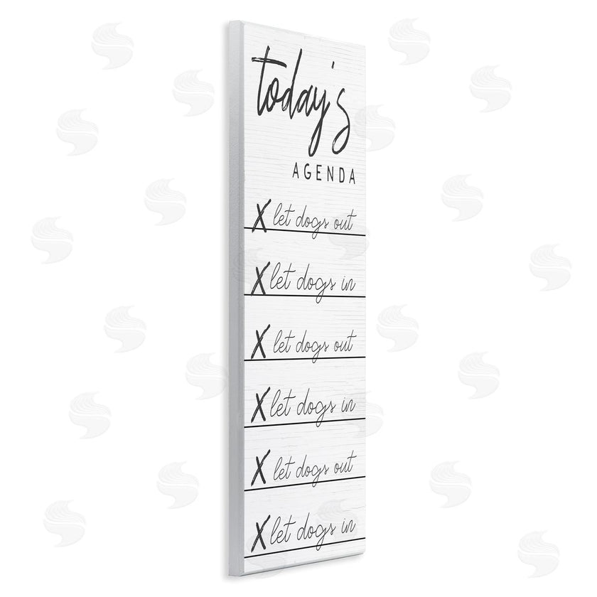 Stupell Studio | Today's Agenda Funny Dog Checklist