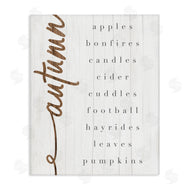 Stupell Studio | Autumn Harvest Season Checklist Country Charm