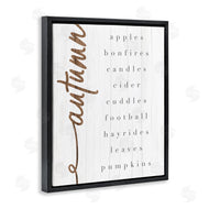 Stupell Studio | Autumn Harvest Season Checklist Country Charm