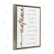 Stupell Studio | Autumn Harvest Season Checklist Country Charm