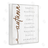 Stupell Studio | Autumn Harvest Season Checklist Country Charm